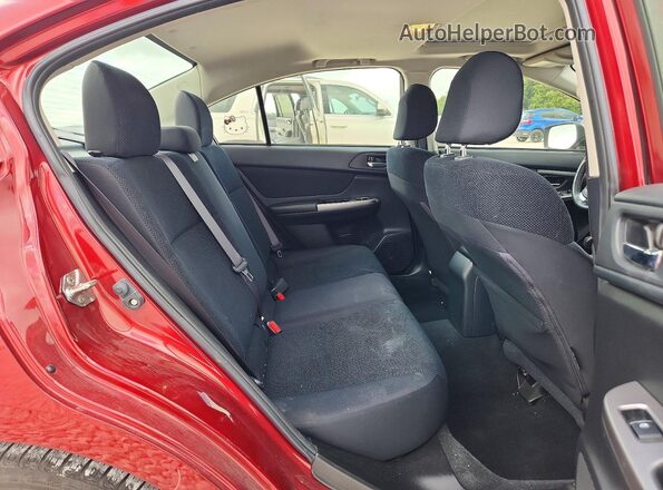 JF1GJAF67GH013732 2016 SUBARU IMPREZA Red Вид задніх сидінь