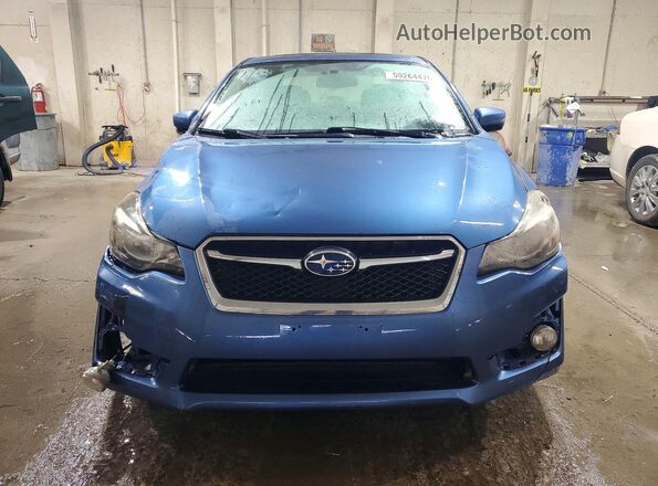 JF1GJAF69GH013361 2016 SUBARU IMPREZA Blue Вид спереду