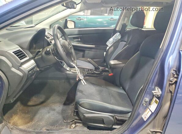 JF1GJAF69GH013361 2016 SUBARU IMPREZA Blue Вид салону спереду