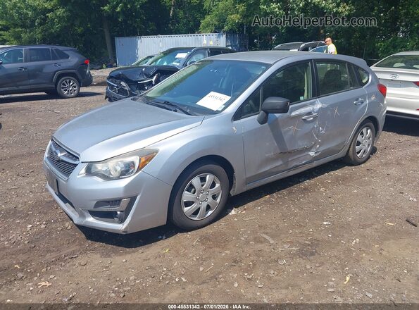 JF1GPAA61G8230022 2016 SUBARU IMPREZA Silver Առջևի ձախ երեք քառորդ տեսարան