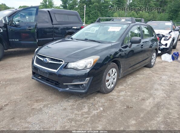 JF1GPAA63G8224576 2016 SUBARU IMPREZA Черный Передняя левая четверть