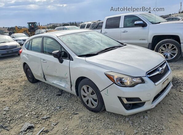 JF1GPAA63G8266455 2016 SUBARU IMPRESSA Белый Передняя правая четверть