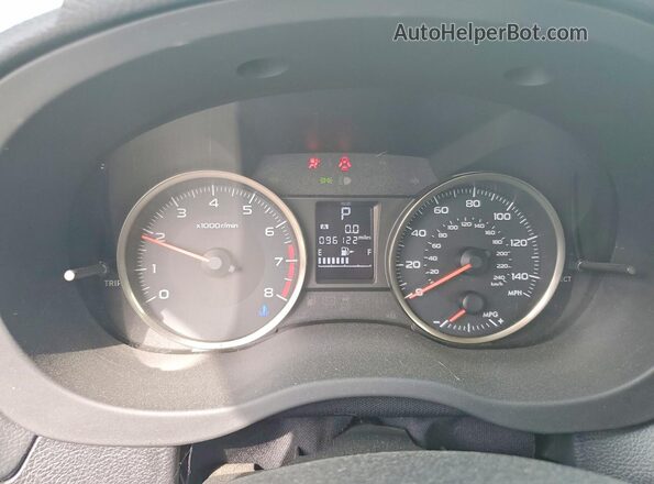 JF1GPAA63G8266455 2016 SUBARU IMPRESSA Белый Вид щитка приборов
