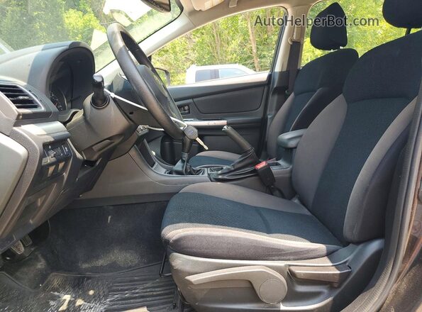 JF1GPAA63G9326308 2016 SUBARU IMPREZA Black Front interior view