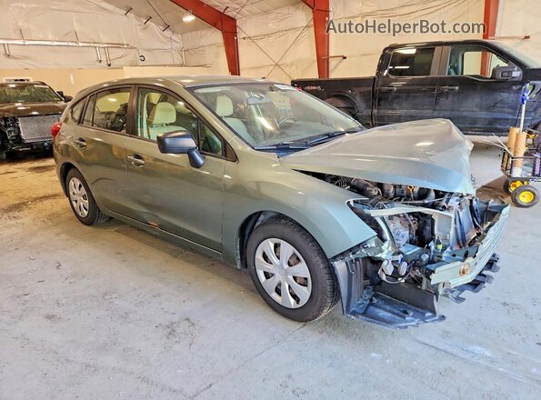 JF1GPAA66GH304728 2016 SUBARU IMPREZA Green Delantero derecho