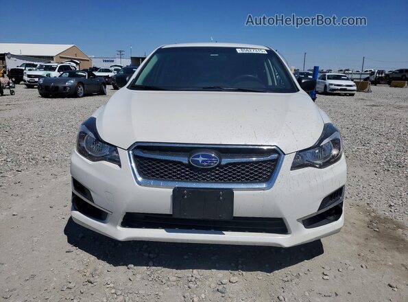 JF1GPAA68G8228106 2016 SUBARU IMPREZA Белый Вид спереди
