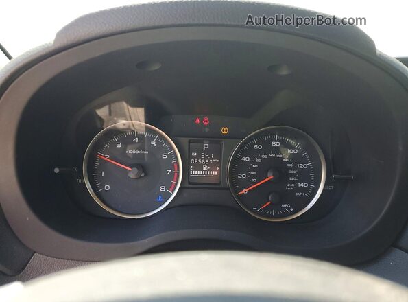 JF1GPAA68G8228106 2016 SUBARU IMPREZA Белый Вид щитка приборов
