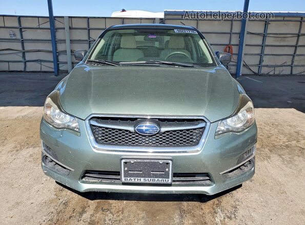 JF1GPAA68GG319477 2016 SUBARU IMPREZA Зеленый Вид спереди