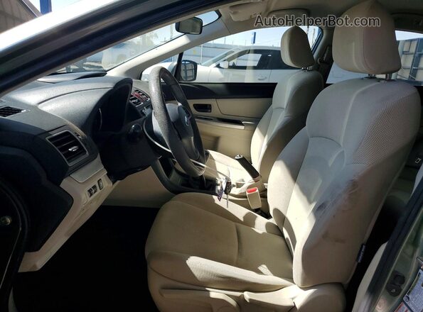 JF1GPAA68GG319477 2016 SUBARU IMPREZA Зеленый Вид салона спереди