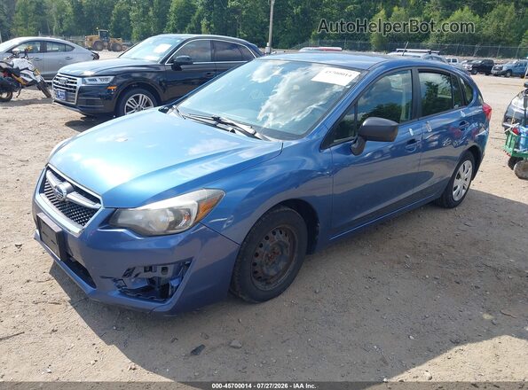 JF1GPAA68GH296230 2016 SUBARU IMPREZA Blue წინა მარცხენა ხედი სამი მეოთხედიდან