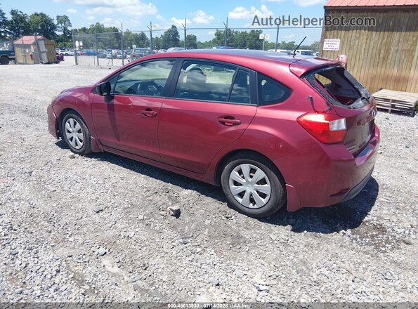 JF1GPAA69G8257355 2016 SUBARU IMPREZA Red უკანა მარცხენა