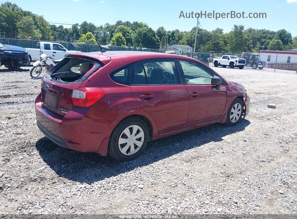 JF1GPAA69G8257355 2016 SUBARU IMPREZA Red უკანა მარჯვენა