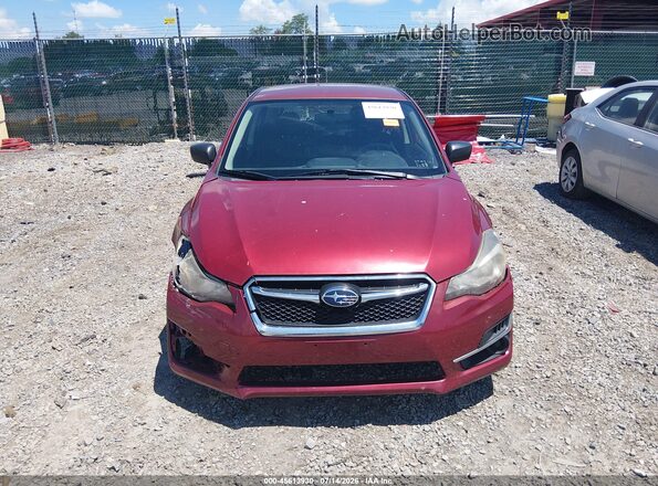 JF1GPAA69G8257355 2016 SUBARU IMPREZA Red უკანა სალონის ხედი