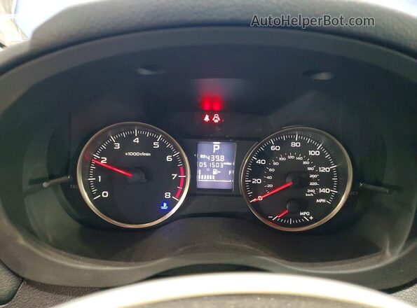 JF1GPAA69G8327940 2016 SUBARU IMPREZA Blue Instrument cluster view