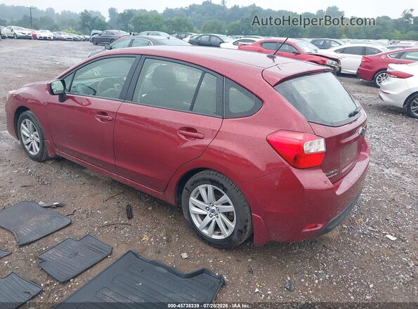 JF1GPAB65G8325455 2016 SUBARU IMPREZA Red უკანა მარცხენა