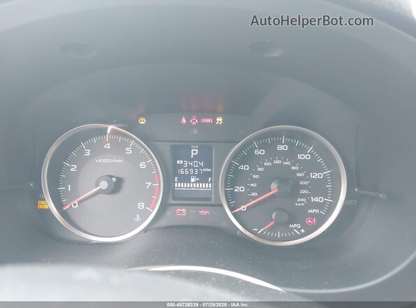 JF1GPAB65G8325455 2016 SUBARU IMPREZA Red უკანა სავარძლების ხედი