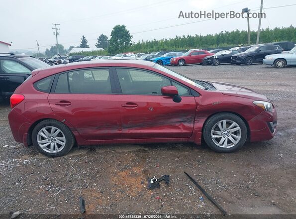 JF1GPAB65G8325455 2016 SUBARU IMPREZA Red უკანა სალონის ხედი