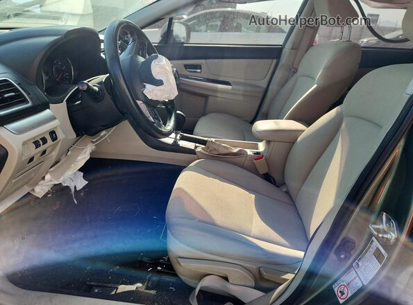 JF1GPAB67GH350115 2016 SUBARU IMPREZA Зеленый Вид салона спереди