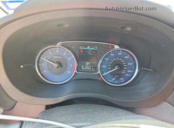 JF1GPAK67G8289364 2016 SUBARU IMPREZA Silver Widok zestawu wskaźników