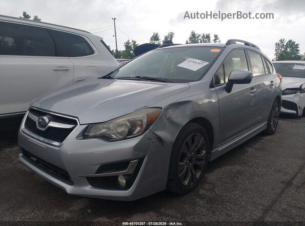 JF1GPAP60G8341605 2016 SUBARU IMPREZA Silver Առջևի ձախ երեք քառորդ տեսարան