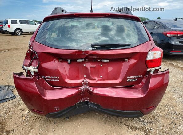 JF1GPAP63G9237619 2016 SUBARU IMPREZA Red Rear view