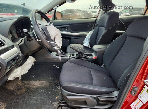 JF1GPAP63G9237619 2016 SUBARU IMPREZA Red Front interior view