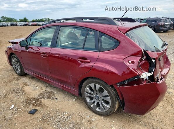 JF1GPAP63G9237619 2016 SUBARU IMPREZA Red Rear left