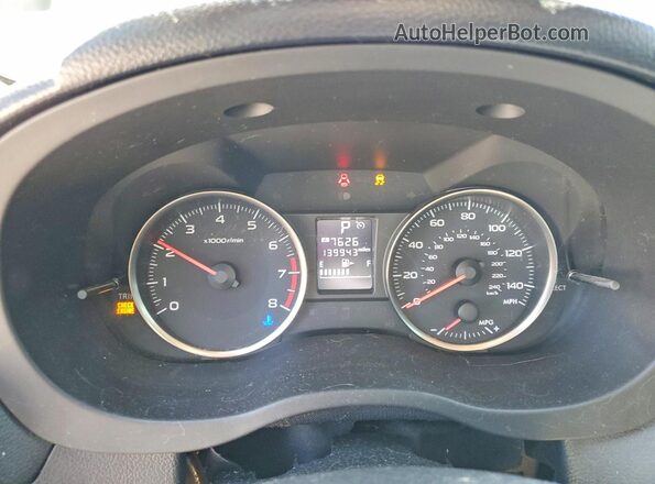 JF1GPAP65GH204269 2016 SUBARU IMPREZA Charcoal Вид щитка приладів