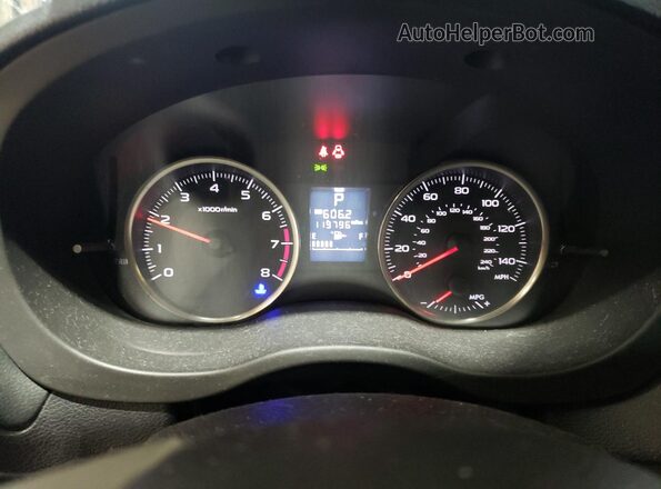 JF1GPAP68G8256754 2016 SUBARU IMPREZA Белый Вид щитка приборов