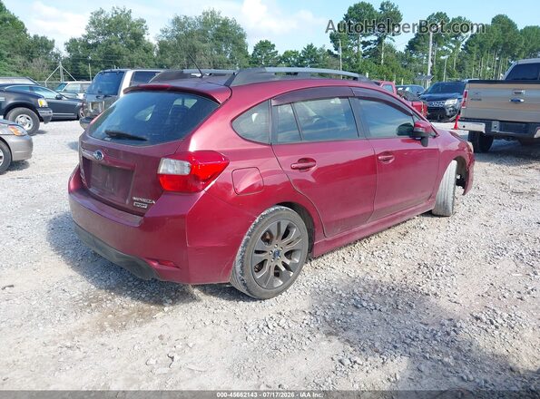 JF1GPAP68G8275207 2016 SUBARU IMPREZA Burgundy Հետևի աջ