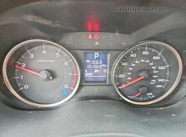JF1GPAP6XG8324259 2016 SUBARU IMPREZA Silver Вид щитка приладів