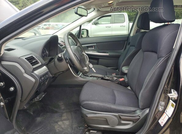 JF1GPAS67GH320502 2016 SUBARU IMPREZA Black წინა სალონის ხედი
