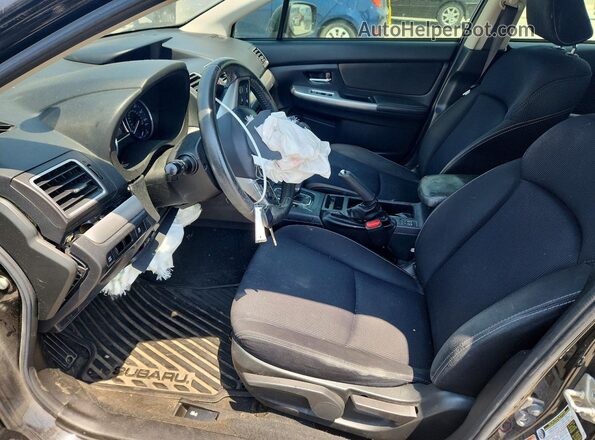 JF1GPAS68G8237984 2016 SUBARU IMPREZA Black Front interior view