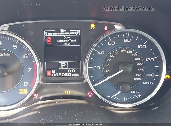 JF1GPAU60G8284066 2016 SUBARU IMPREZA Синий Вид задних сидений