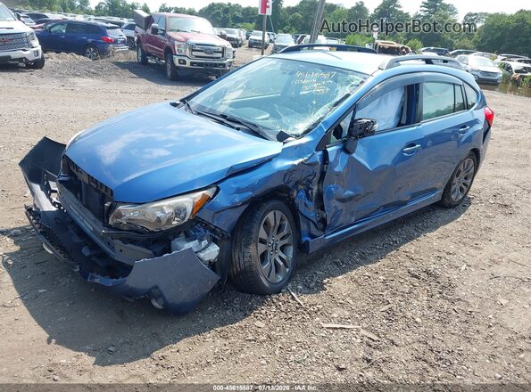 JF1GPAU60G8284066 2016 SUBARU IMPREZA Синий Передняя левая четверть