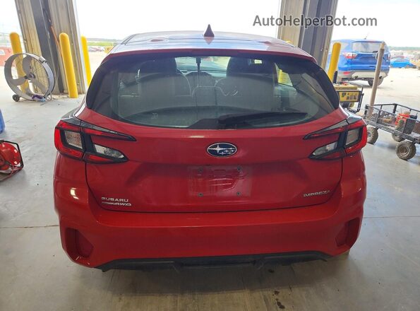 JF1GUABC0R8870495 2024 SUBARU IMPREZA Red უკანა ხედი