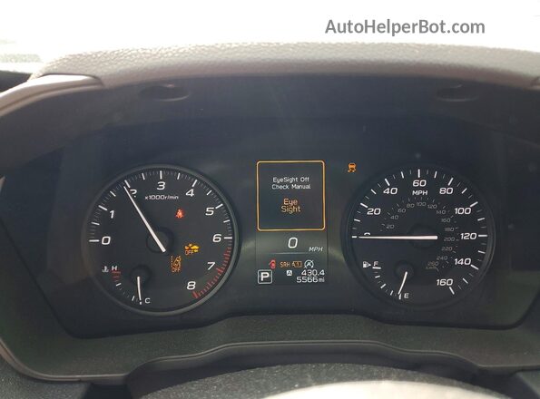 JF1GUABC0S8221527 2025 SUBARU IMPREZA Blue Вид щитка приладів