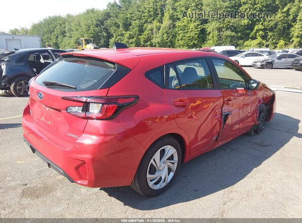 JF1GUABC0S8252485 2025 SUBARU IMPREZA Red უკანა მარჯვენა
