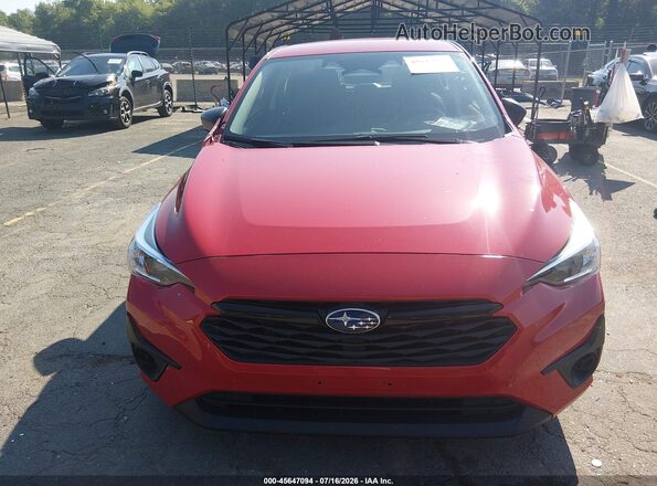 JF1GUABC0S8252485 2025 SUBARU IMPREZA Red ხელსაწყოთა პანელის ხედი