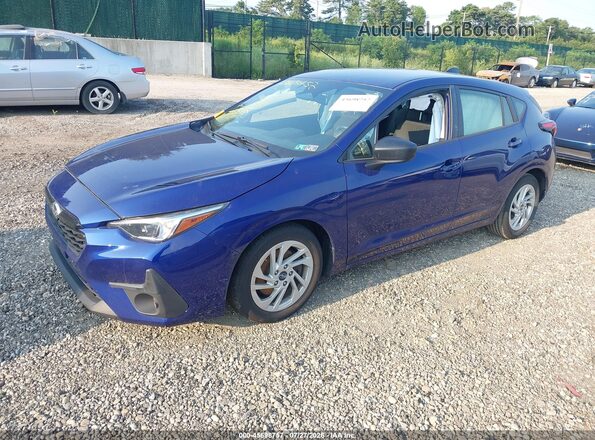 JF1GUABC1R8291581 2024 SUBARU IMPREZA Blue Առջևի ձախ երեք քառորդ տեսարան