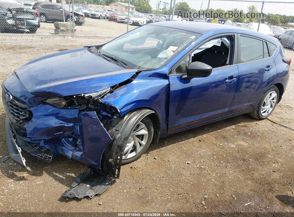 JF1GUABC2S8256196 2025 SUBARU IMPREZA Синий Передняя левая четверть