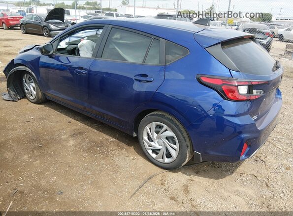 JF1GUABC2S8256196 2025 SUBARU IMPREZA Синий Задняя левая четверть