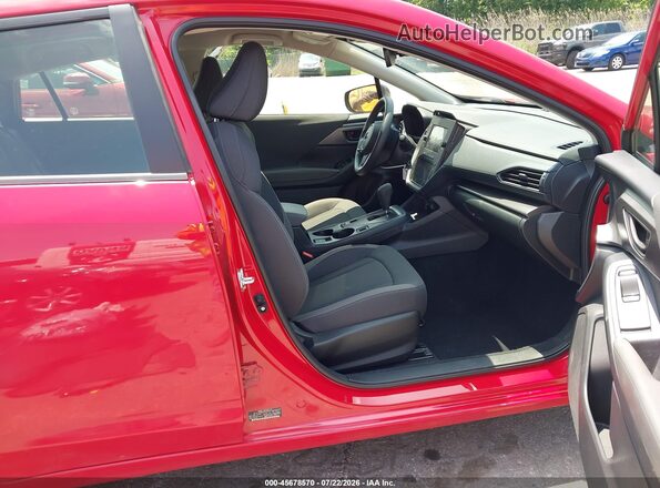 JF1GUABC4S8300926 2025 SUBARU IMPREZA Red Вид салону спереду