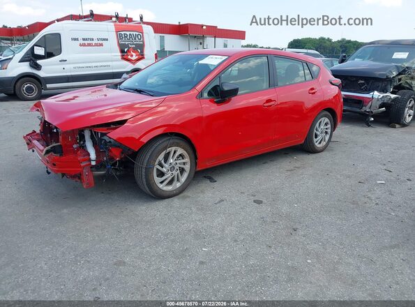 JF1GUABC4S8300926 2025 SUBARU IMPREZA Red Передня ліва чверть