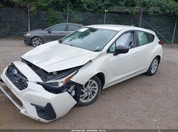 JF1GUABC6R8263209 2024 SUBARU IMPREZA White Առջևի ձախ երեք քառորդ տեսարան