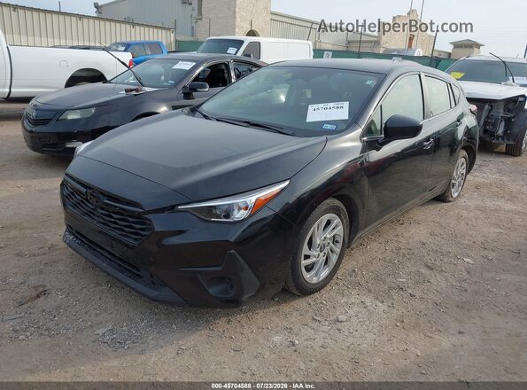 JF1GUABC6S8263975 2025 SUBARU IMPREZA Черный Передняя левая четверть
