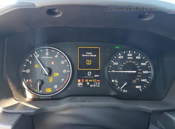 JF1GUABC6S8288343 2025 SUBARU IMPREZA Синий Вид щитка приборов