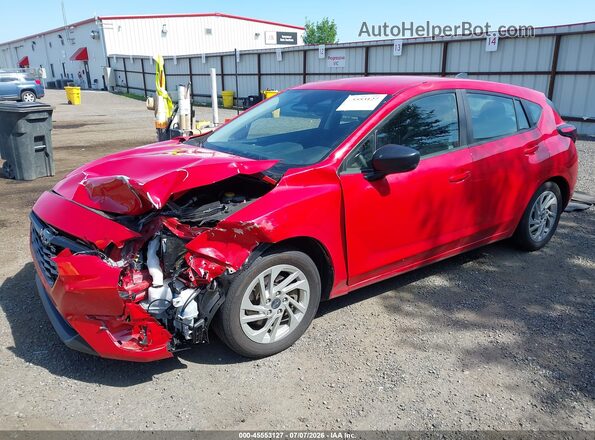 JF1GUABC7S8257974 2025 SUBARU IMPREZA Red Передня ліва чверть