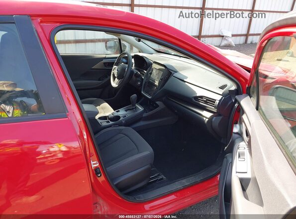 JF1GUABC7S8257974 2025 SUBARU IMPREZA Red Вид салону спереду