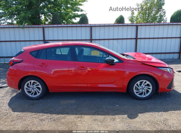 JF1GUABC7S8257974 2025 SUBARU IMPREZA Red Вид задньої частини салону